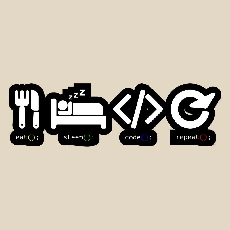 Code Sleep Repeat Developer Life