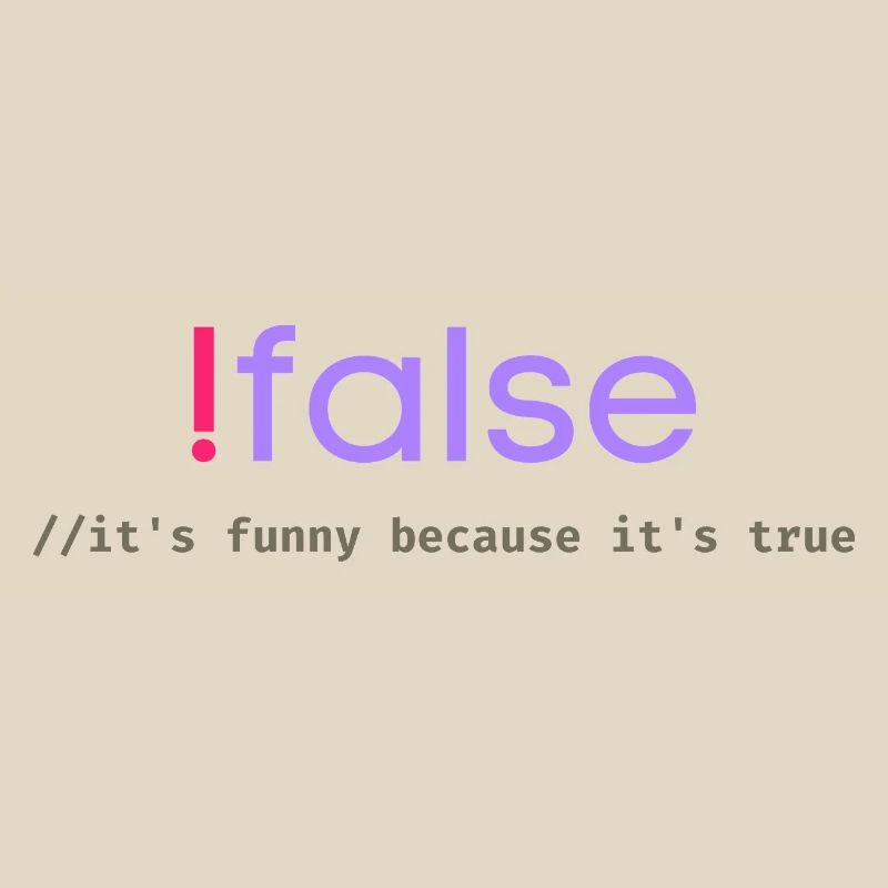 Jeu de mots sur la programmation Ifalse Funny Coder