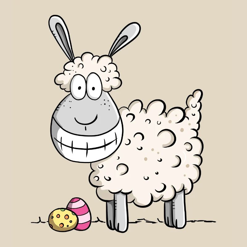 Happy Easter sheep I Easter gift Easter motive Fun