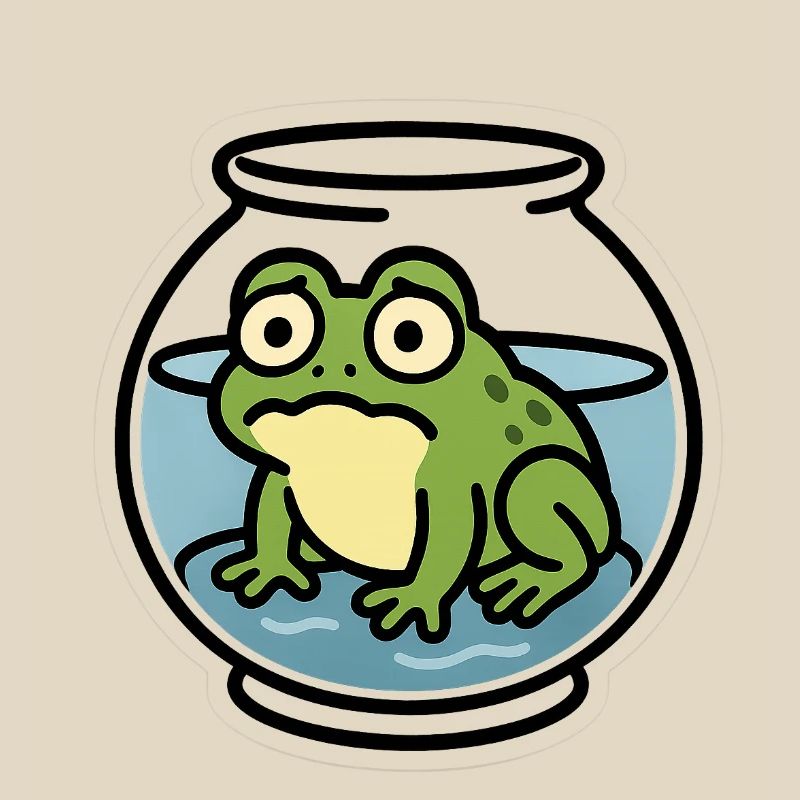 Frosch in der Schüssel