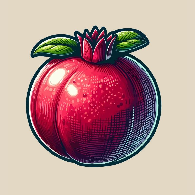 Pomegranate with Bright Modern Patterns