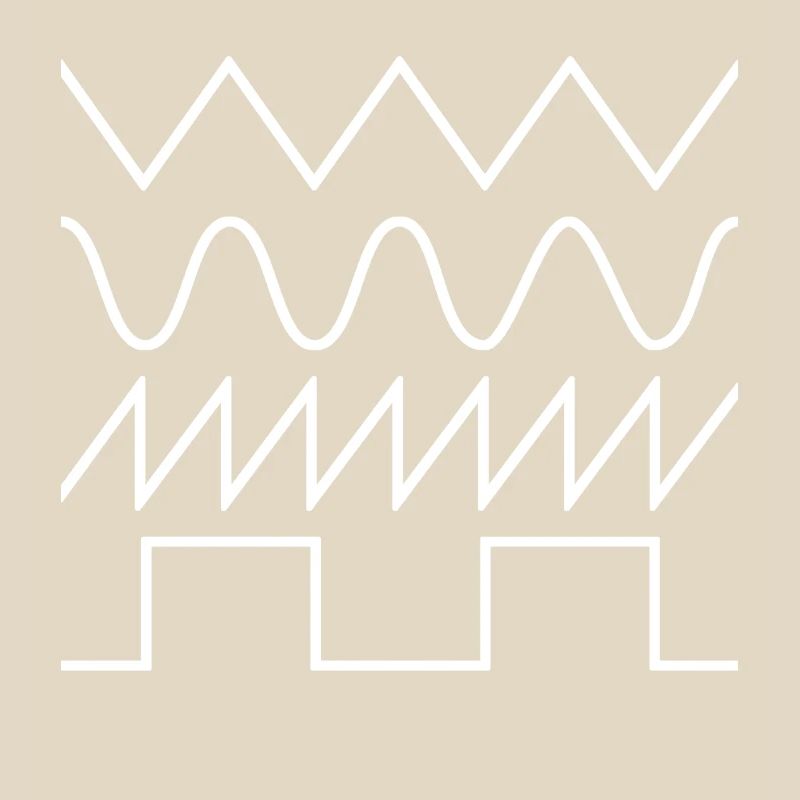 Synthesizer Waveforms (white font) #2