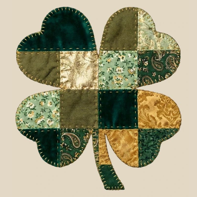 Style de courtepointe en trèfle patchwork