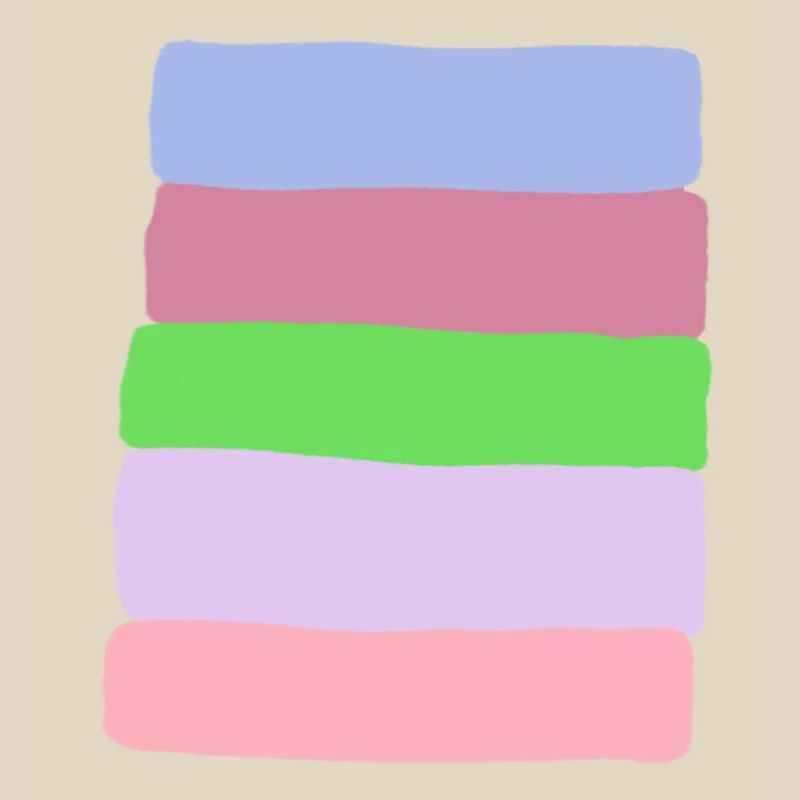 Pastellstreifen-Stack