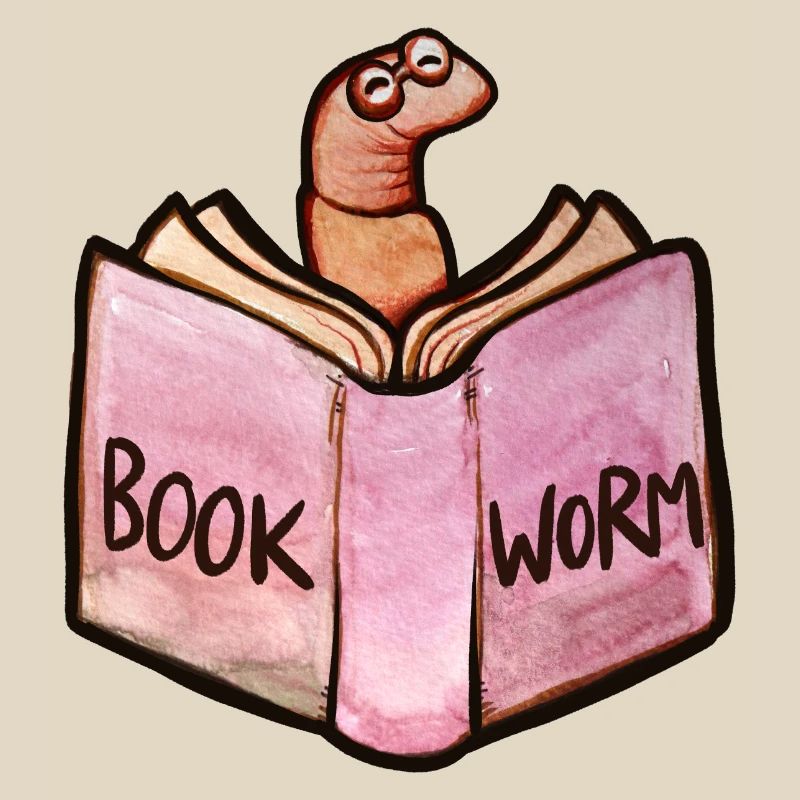 Bookworm Reader: Pink Open Book