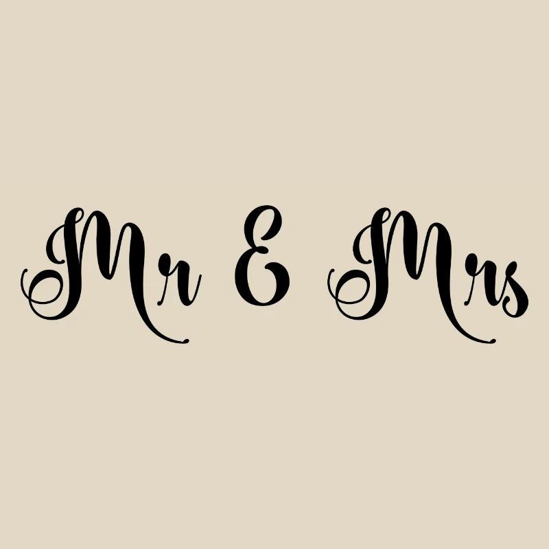 Mr & Mrs beautiful wedding design