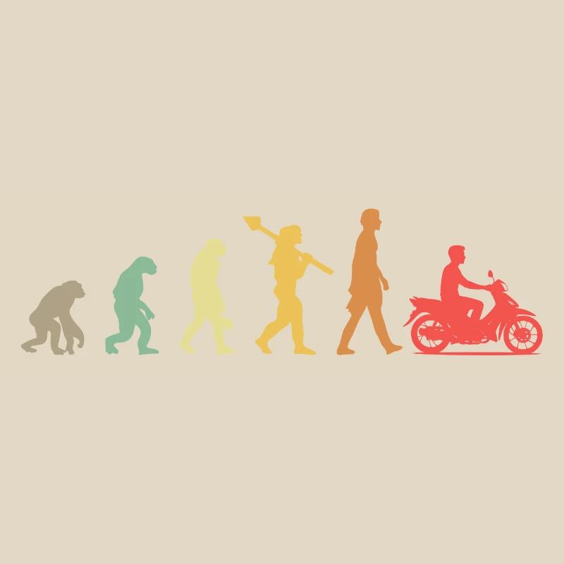  Evolution Moped Mofafahrer