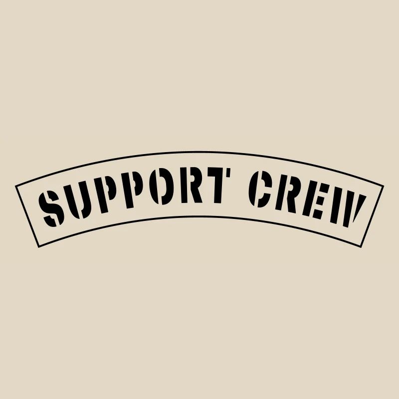 Patch de style équipage de soutien