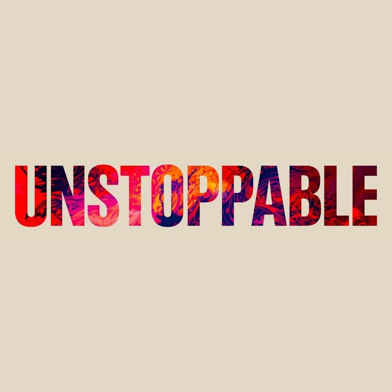 Unstoppable Abstract Typography Design
