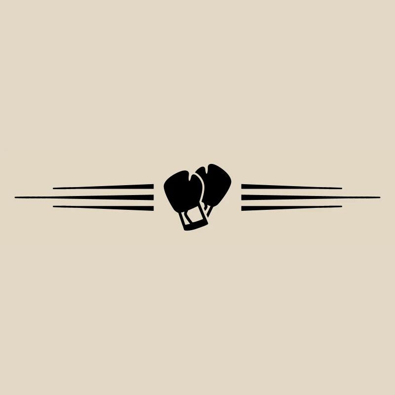 Ligne de gants de boxe