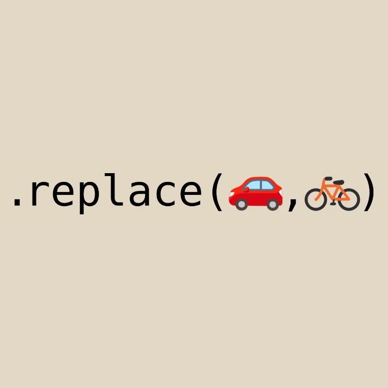 Remplacer les voitures par des vélos; Édition Python