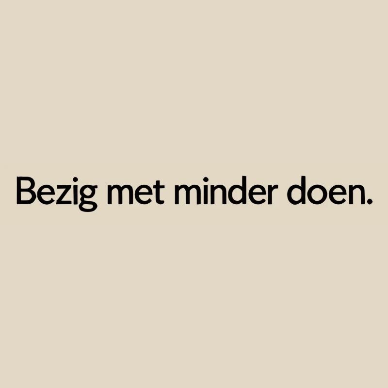Doing less – Trendy Text Design