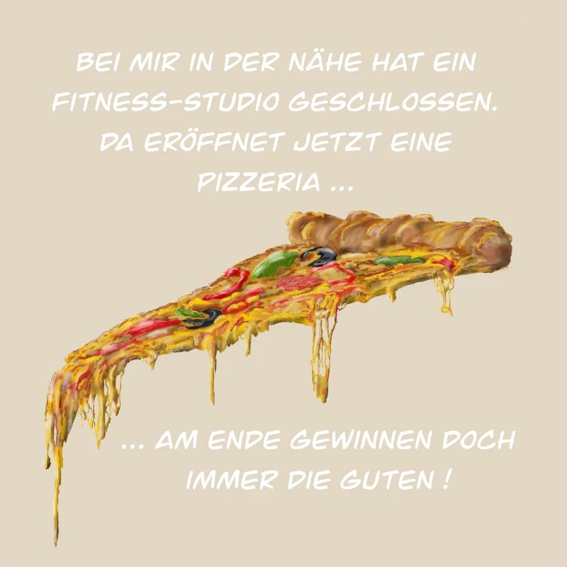 Fitness Studio oder Pizzeria - Pizza gewinnt immer
