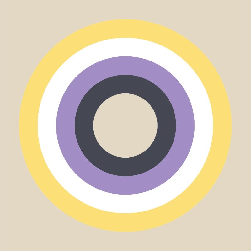 Concentric Ring Palette LGBTQ Non Binary