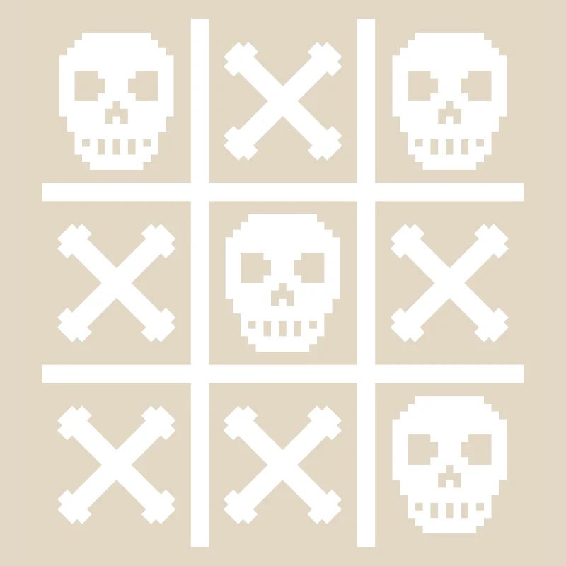 Pixel Skull and Bones Zero & Crosses