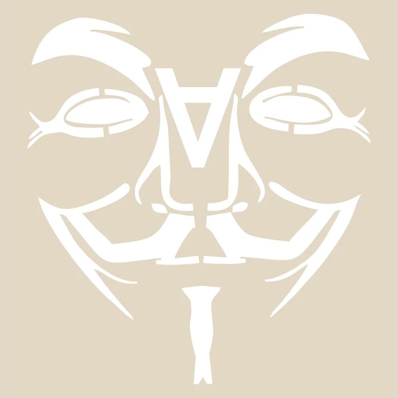 Visage de conception anonyme avec un
