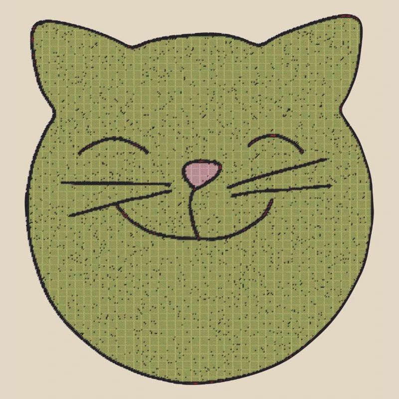 Cat laughs
