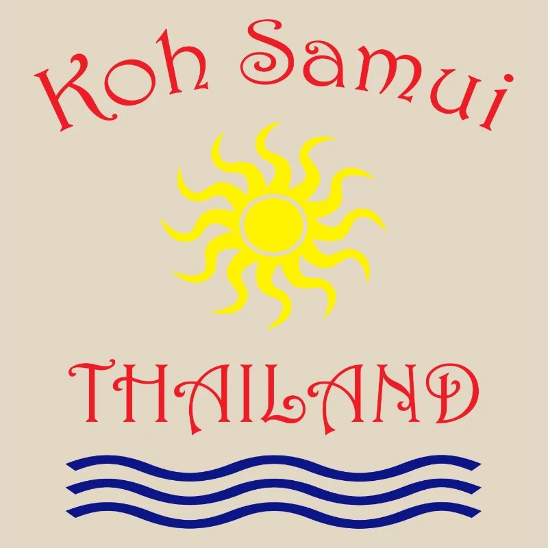 Conception du soleil et des vagues de Koh Samui