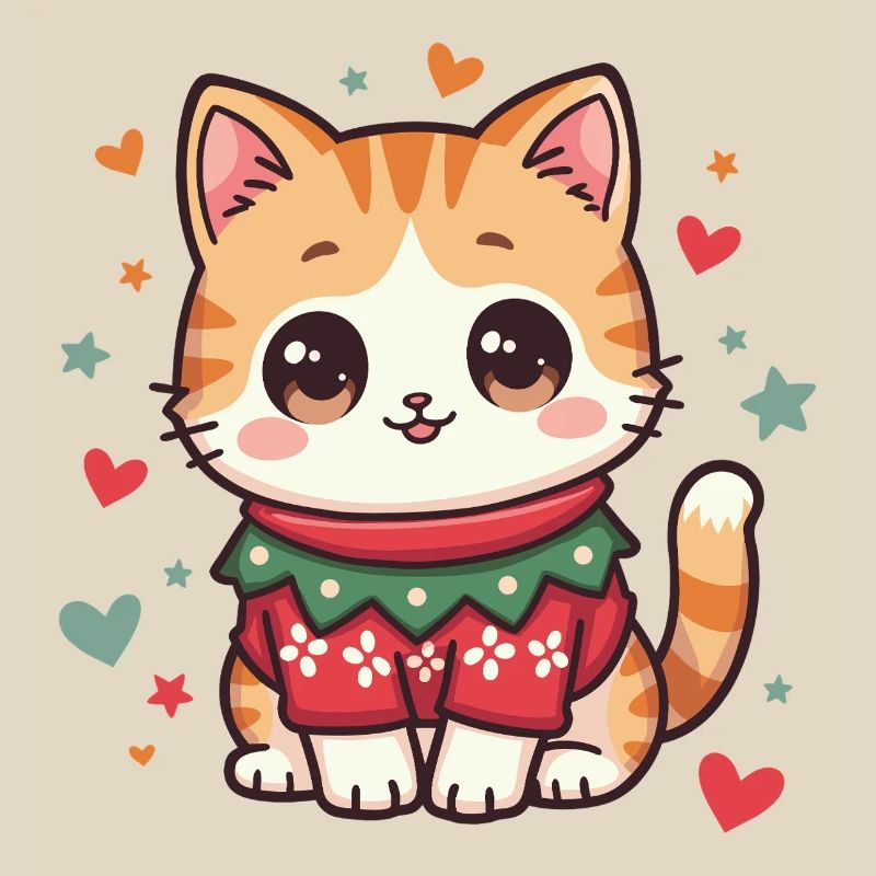 Chat de Noël