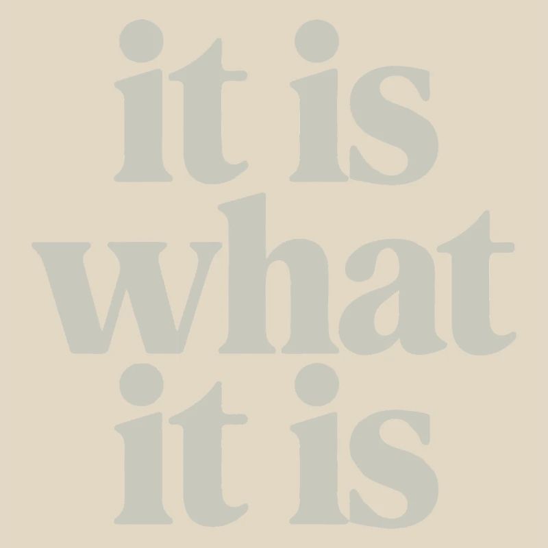 It Is What It Is: Neutral Serif Typography