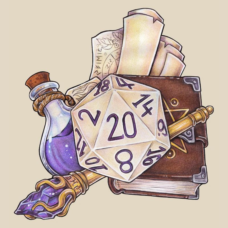 Role Playing Game Tabletop D20 Dice Gift Wizard
