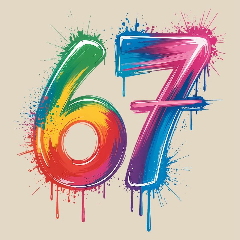 Six Sept Couleur Éclaboussure
