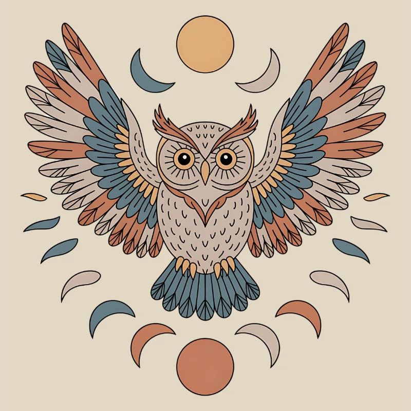 Boho Eule
