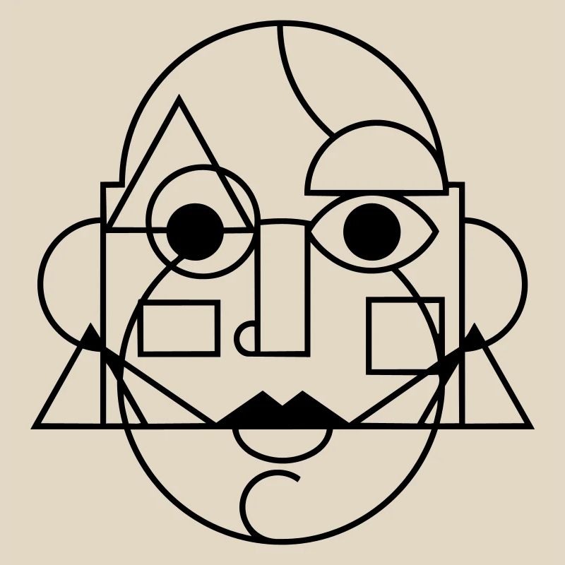 abstract art face
