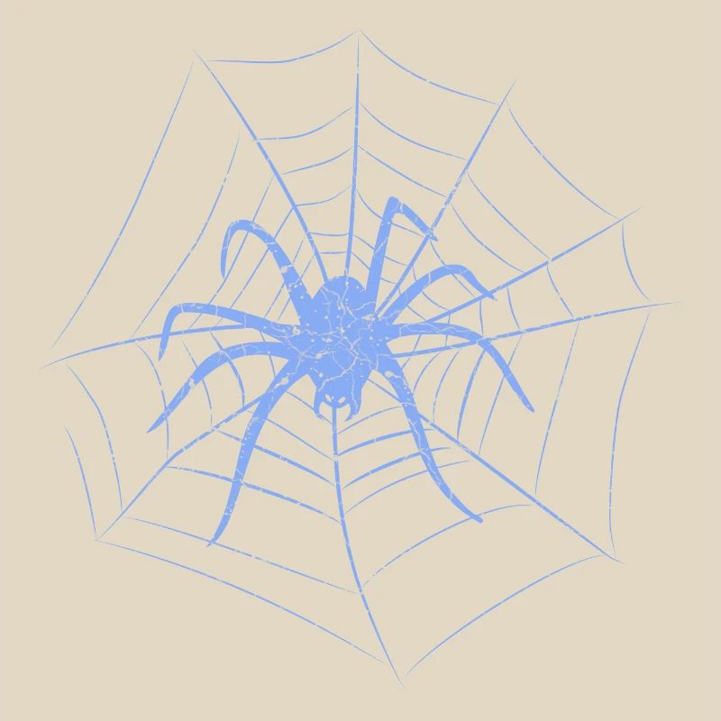 Spider in spider's web for Halloween
