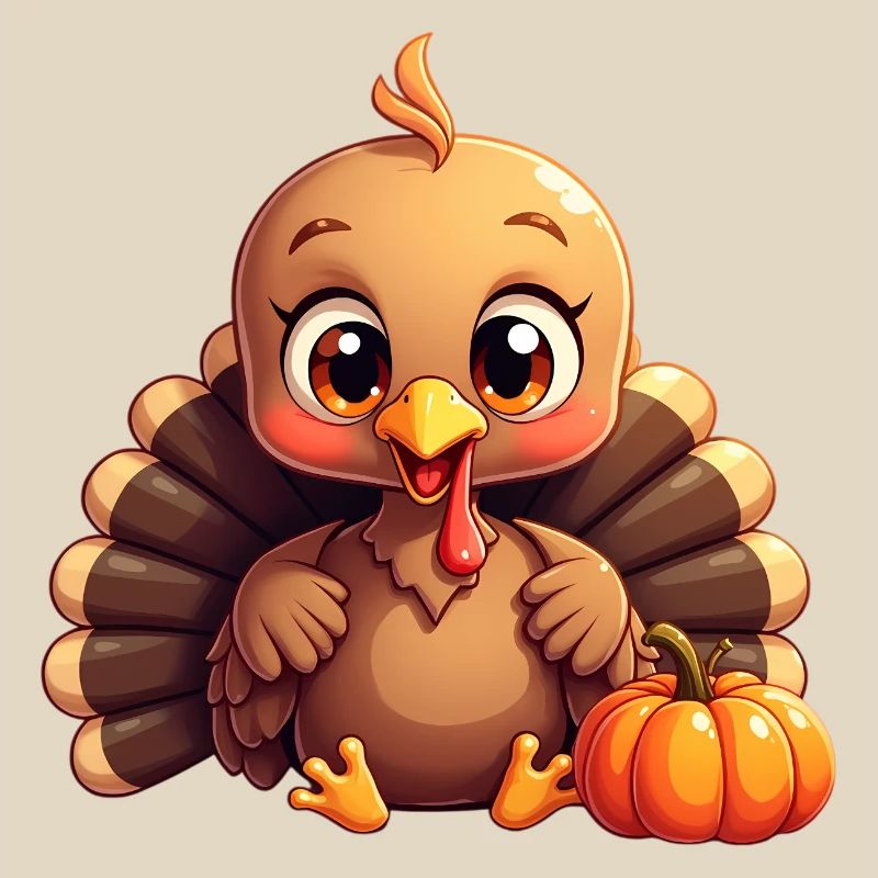 Bébé dinde de Thanksgiving