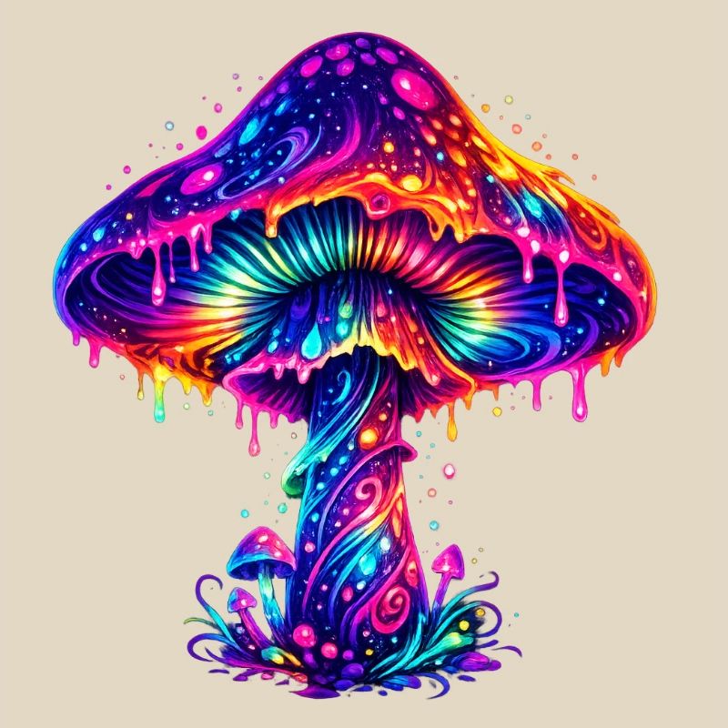 Psychedelischer Regenbogenpilz