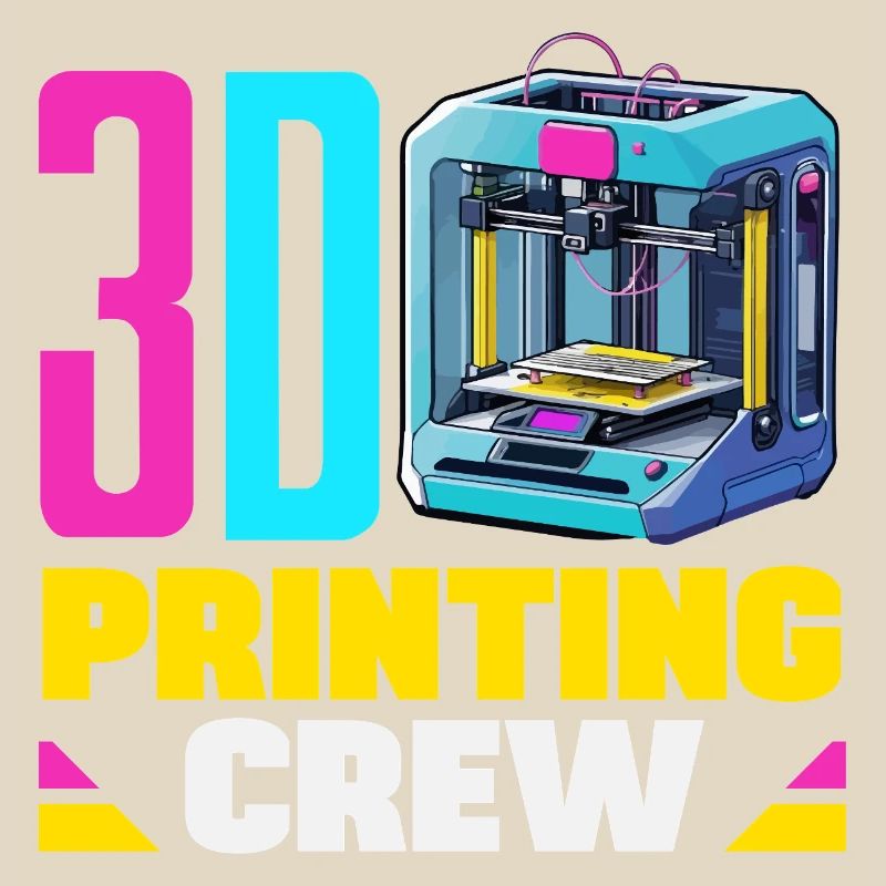Équipe de robotique spatiale d’impression 3D Crew Maker Drôle