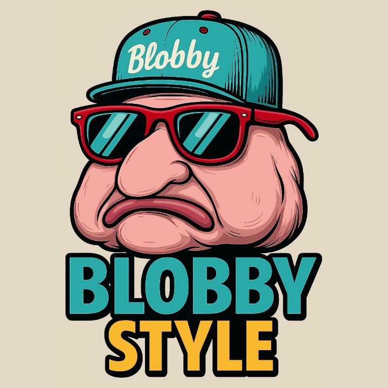 Blobby Style Cartoon Tee