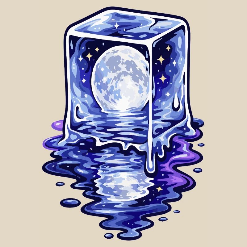 Moonlit Cube Melting