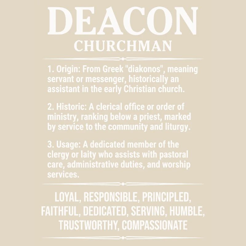 Church Religious Definition Deacon