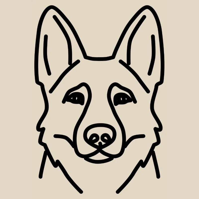 Head German Shepherd