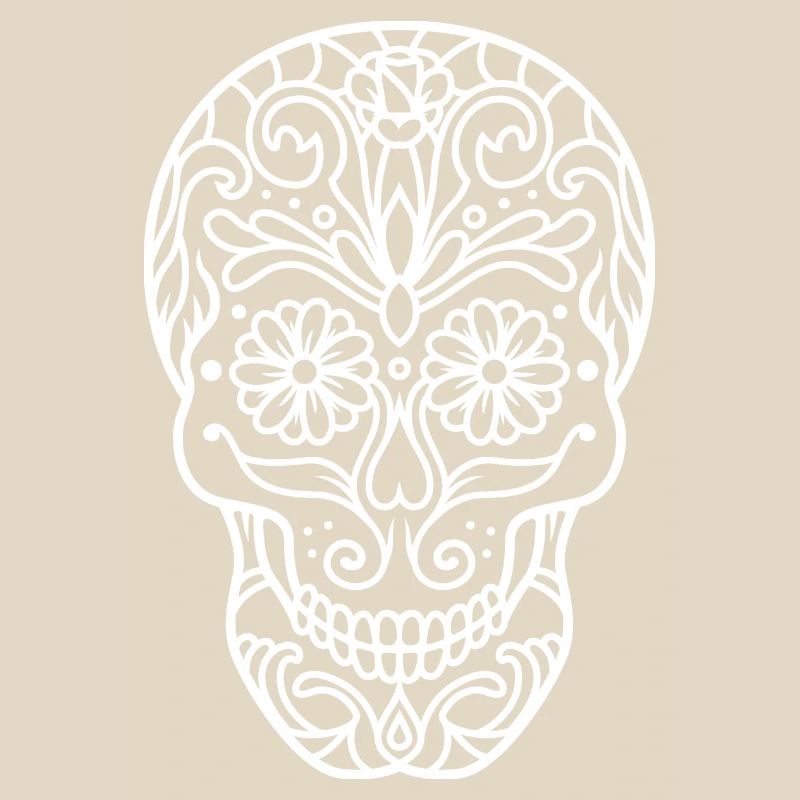 Skull in Mandala.