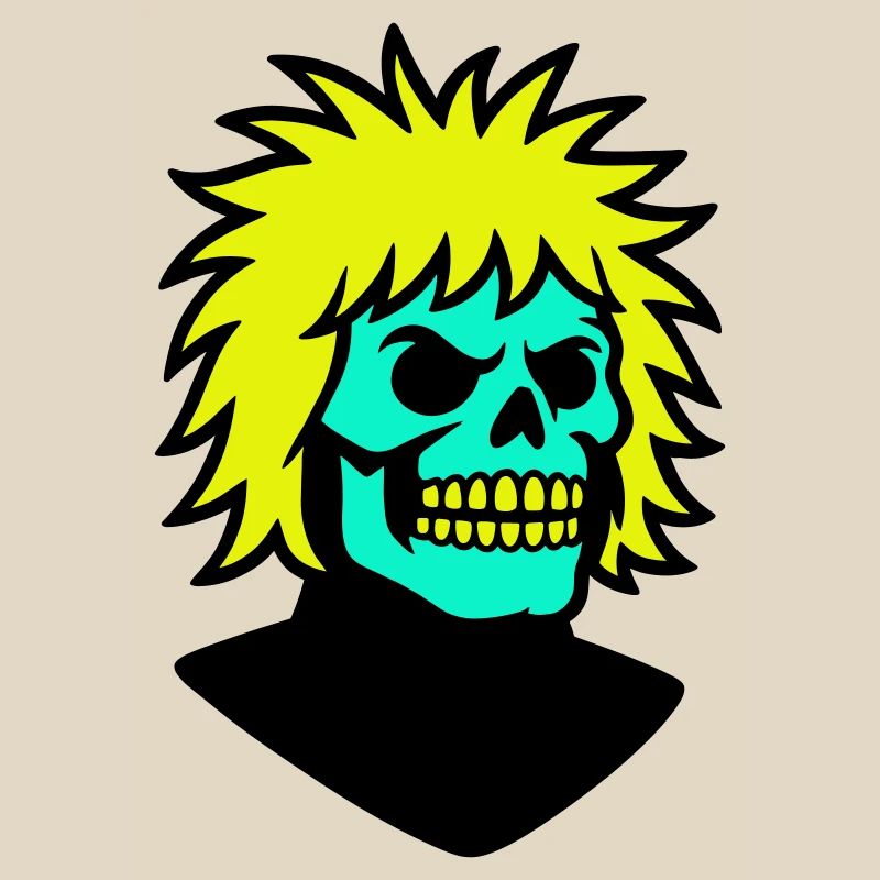 Skullman avec une coiffure cool