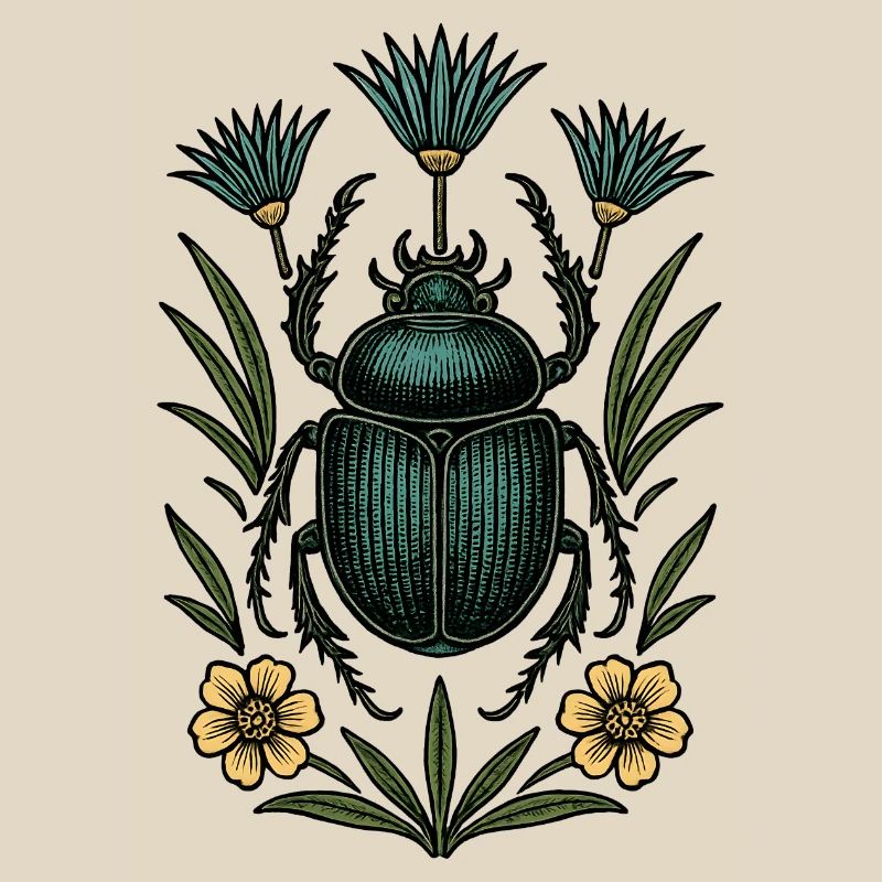 Insecte dans la structure de la fleur