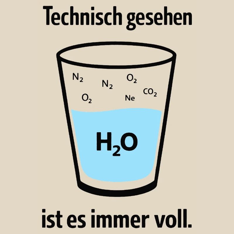 Technically, it's always full – nerd humor