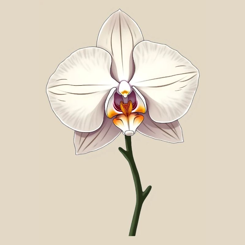 Orchidée blanche
