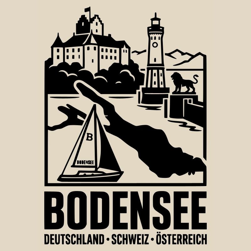 Bodensee Silhouette Wahrzeichen