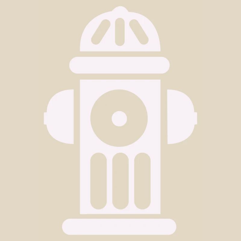 Fire Hydrant Silhouette Line Minimal