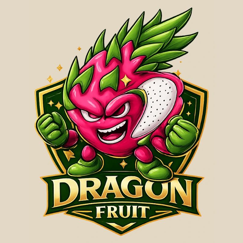 Drachenfrucht-Energetisches Maskottchen