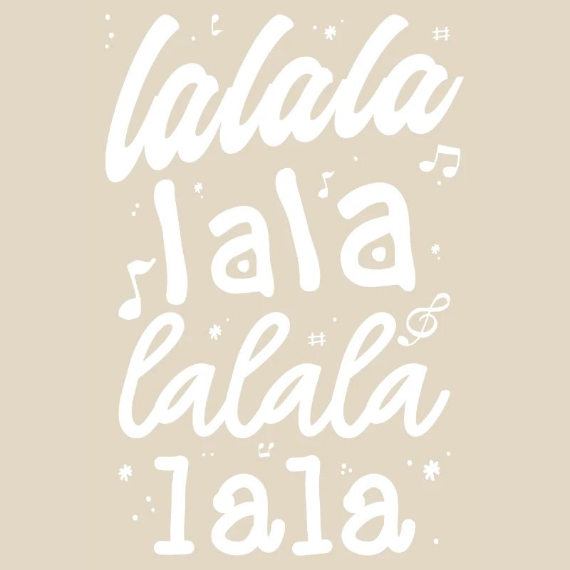 LaLa La Pattern Musical Script Tee