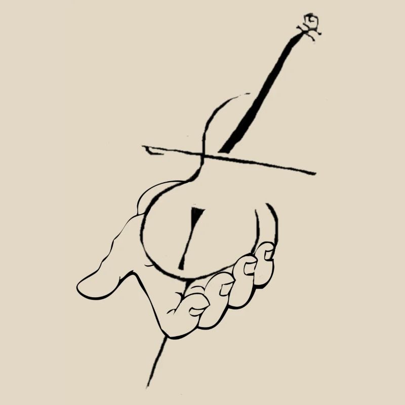 Cello in der Hand