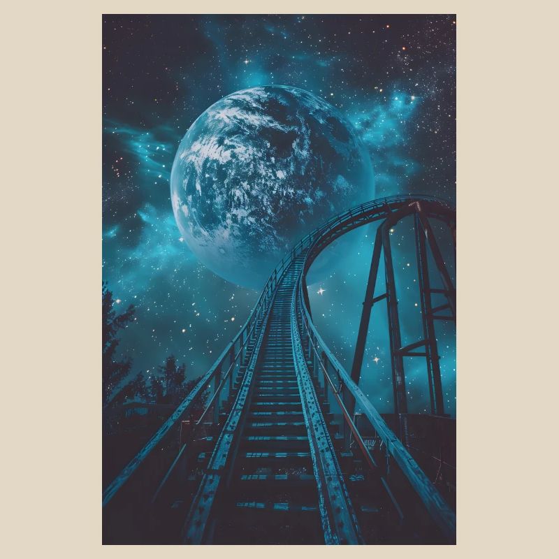 Earth, Roller Coaster, World, Planet, Space, Galaxy