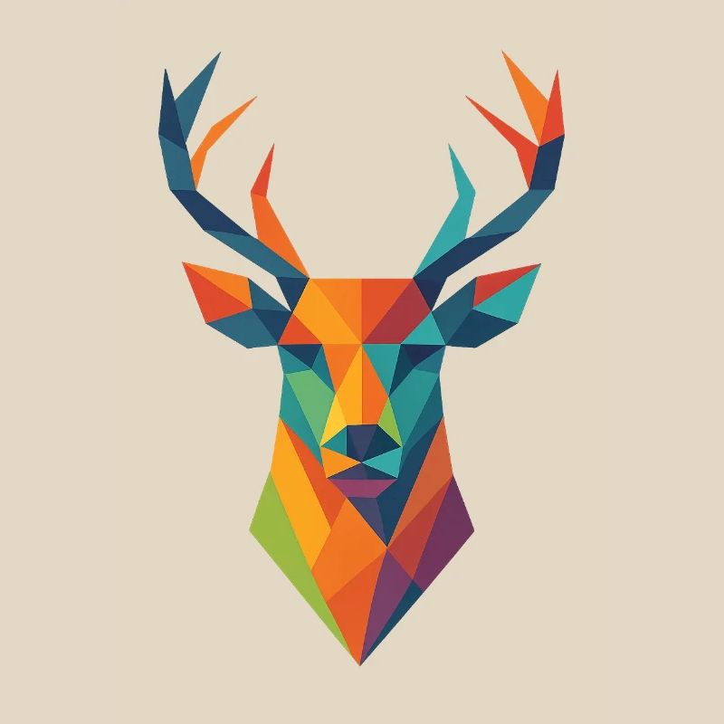 Hirsch | Tête de cerf Impression / Impression / Design