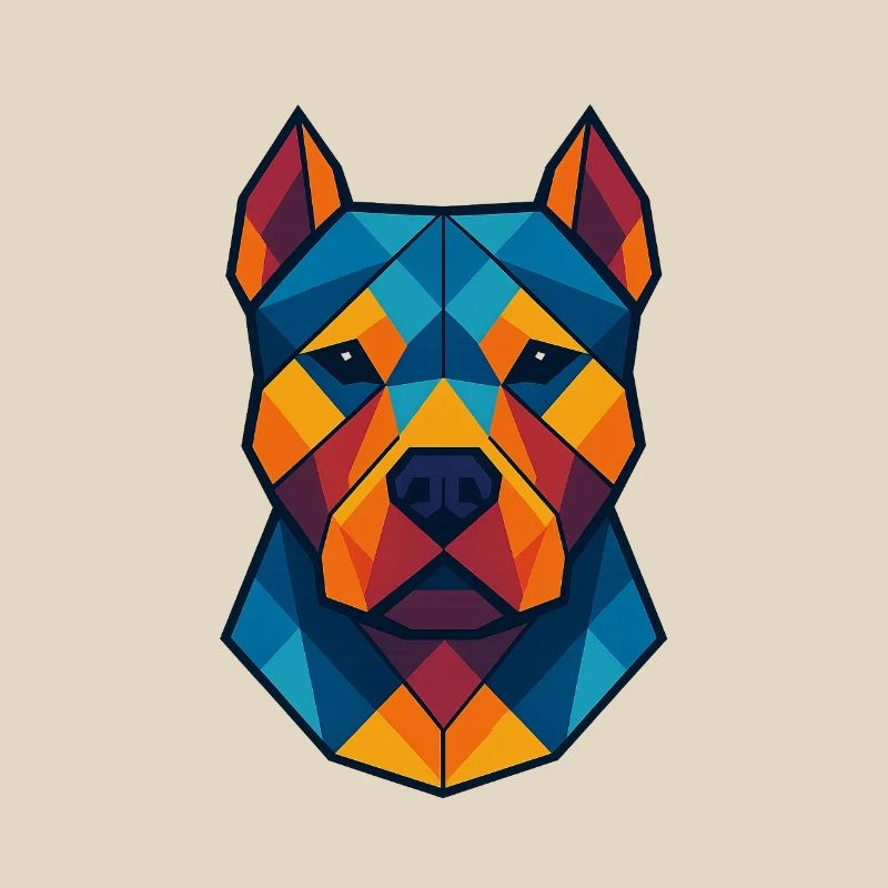 Chien | Tête de chien Impression / Impression / Design