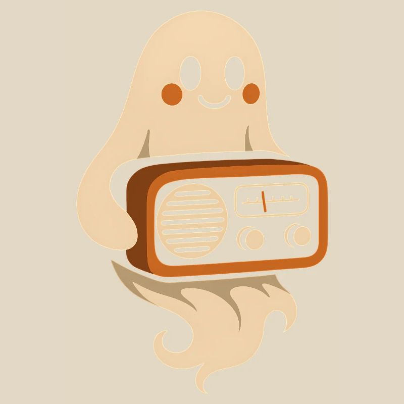 Geist mit Retroradio